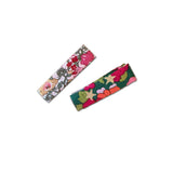 Liberty Bar Clips, Pink Florals