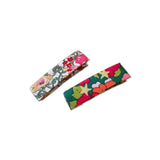 Liberty Bar Clips, Pink Florals