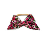 Baby Tied Bow, Liberty Magenta Floral