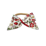 Baby Tied Bow, Liberty Red/Cream Floral