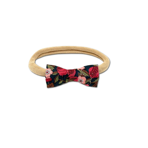 Itty Bitty Bow, Liberty Navy/Pink Floral