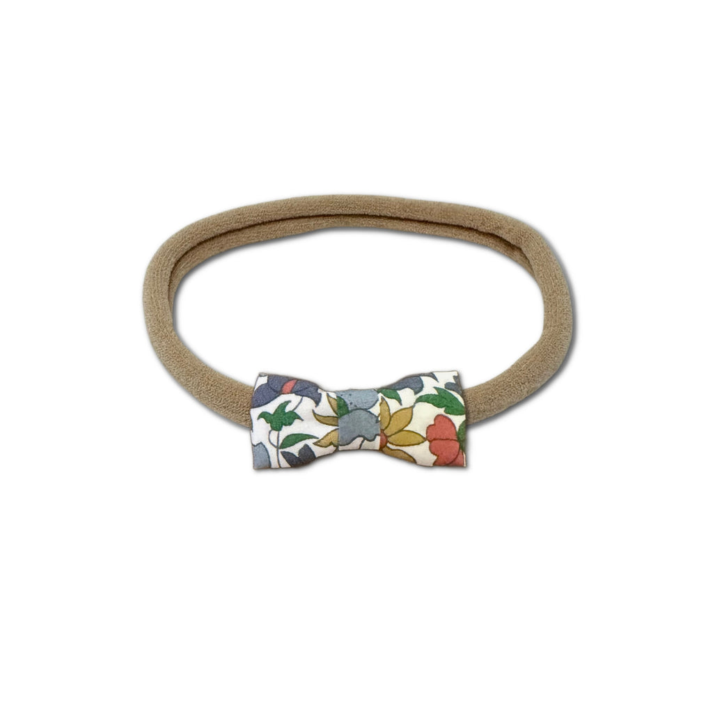 Itty Bitty Bow, Liberty of London Blue Floral
