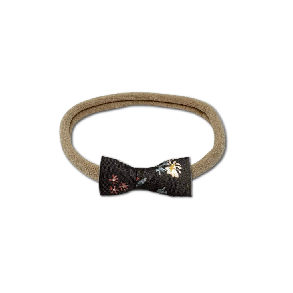 Itty Bitty Bow, Liberty of London Brown Floral