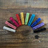 Glitter Bar Clips, set of 2