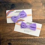 Baby Velvet Bow, Lilac