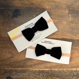 Baby Velvet Bow, Black
