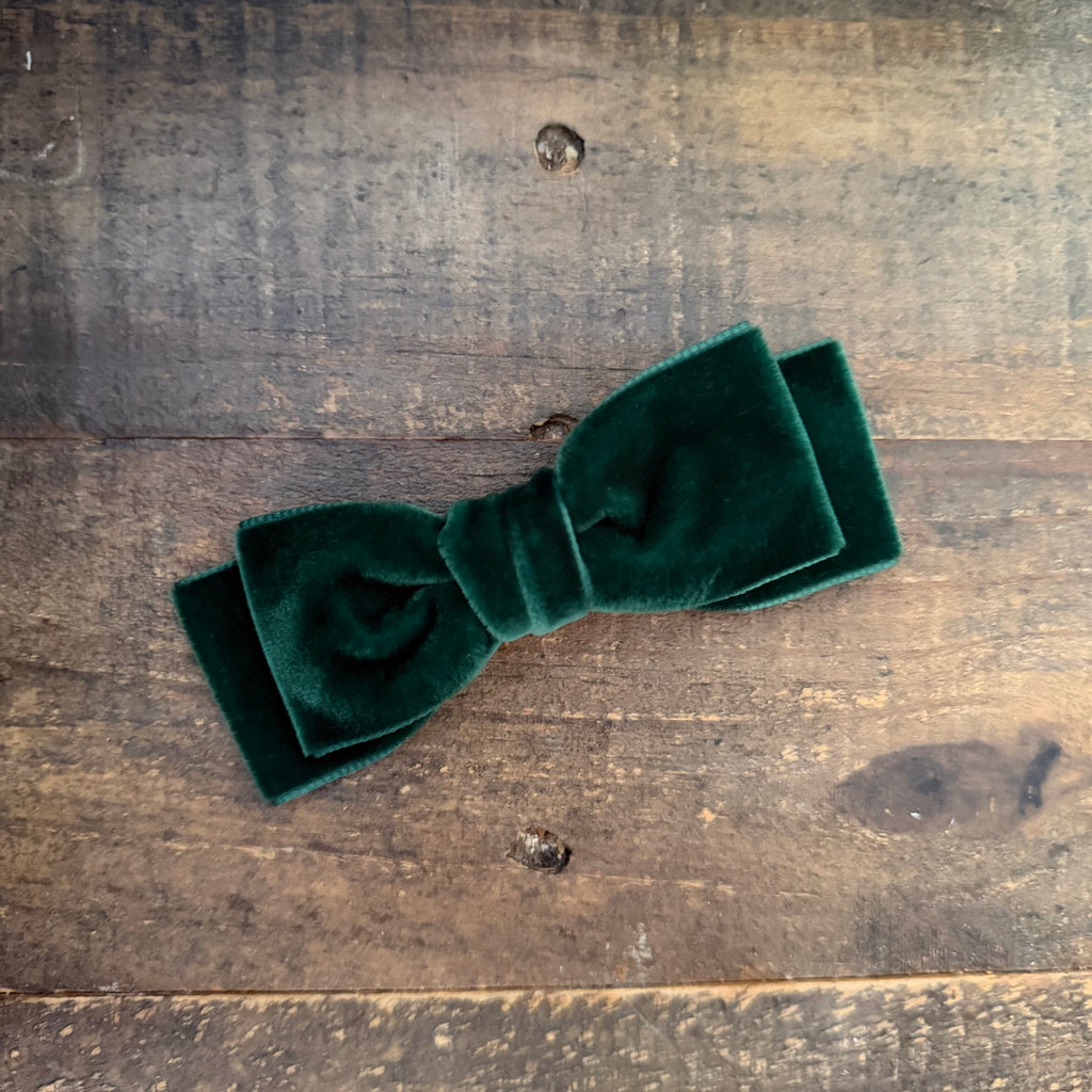Double Velvet Bow, Pine