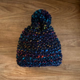 READY TO SHIP! Kids S, Solid Hat in Navy Rainbow