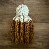 READY TO SHIP! Kids S, Colorblock Hat in Honey/Oat