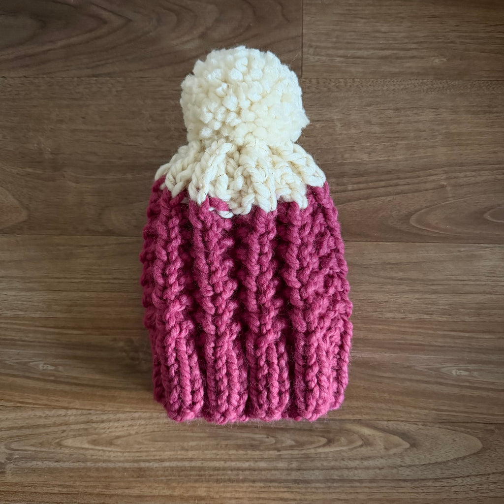 READY TO SHIP! Kids S, Colorblock Hat in Bubblegum/Twinkle