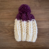 READY TO SHIP! Kids XS, Colorblock Hat in Twinkle/Fig