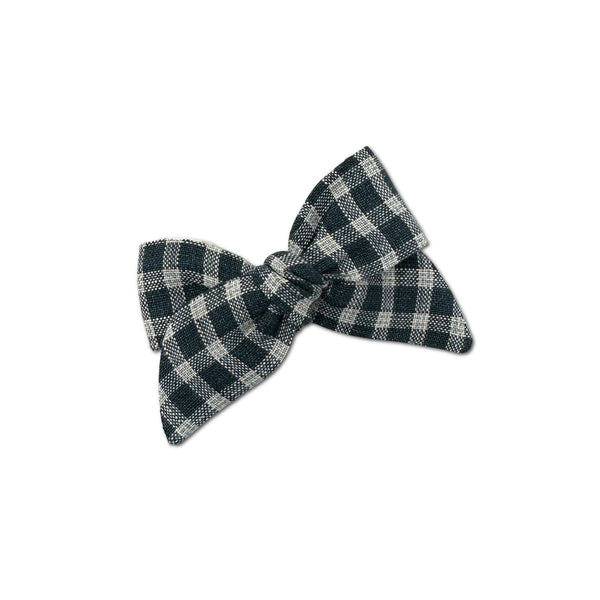 Baby Tied Bow, Blue Check