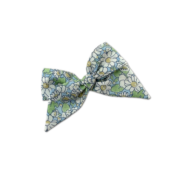 Baby Tied Bow, Liberty of London Blue Daisies