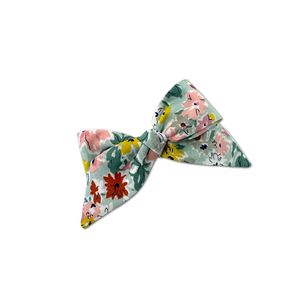 Baby Tied Bow, Liberty of London Sage Floral