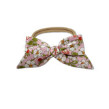 Baby Tied Bow, Liberty of London Pink Strawberries
