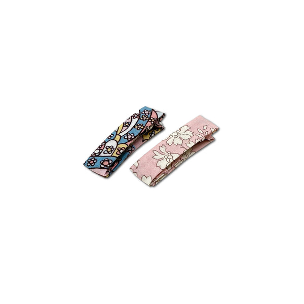 Liberty Bar Clips in Pink/Pastels, set of 2