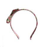 Liberty Bow Headband, Pink Floral