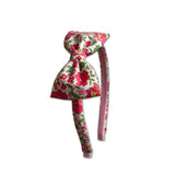 Liberty Bow Headband, Pink Floral