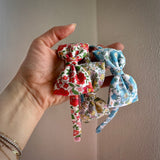Liberty Bow Headband, Pink Floral