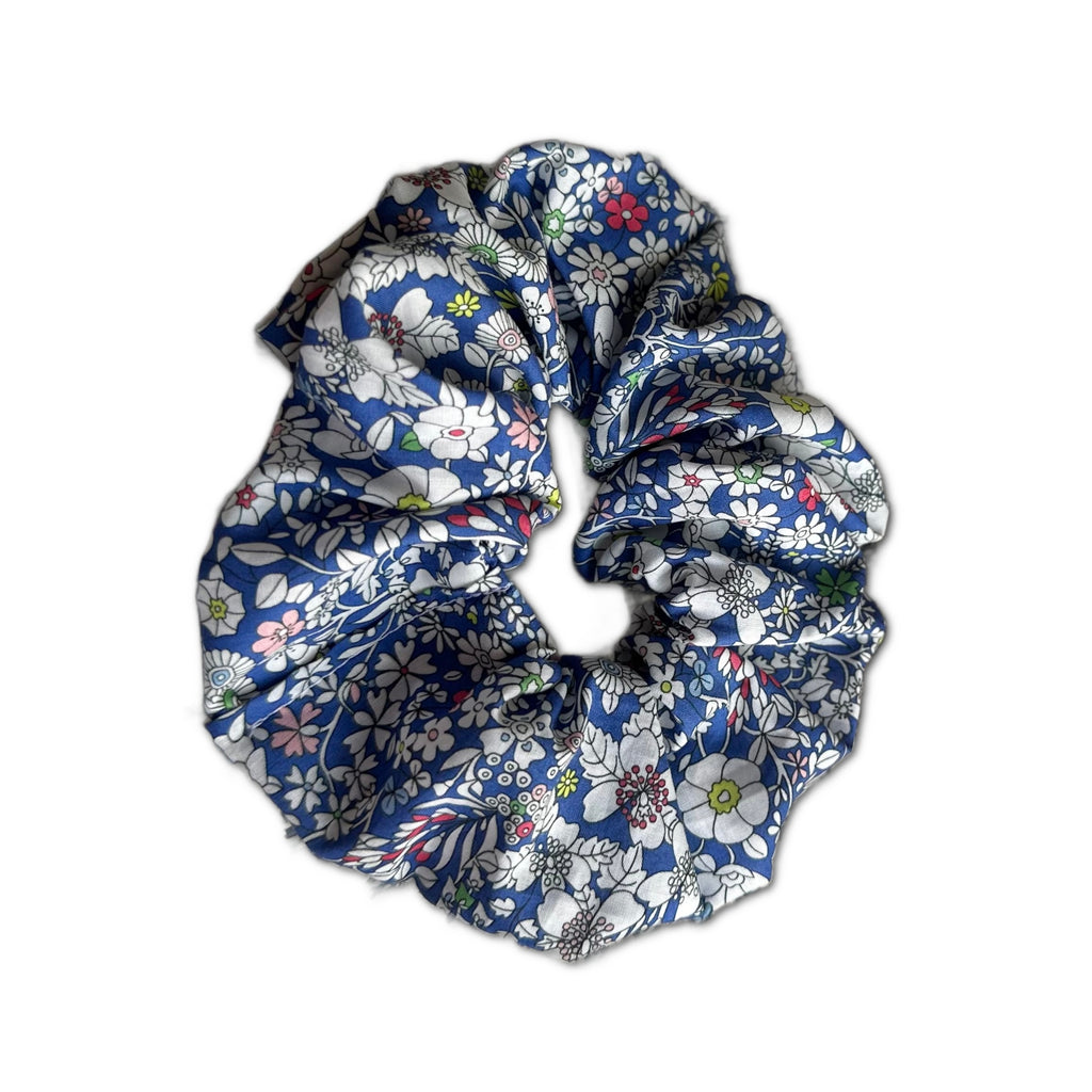 Scrunchie, Liberty Indigo Blue Floral
