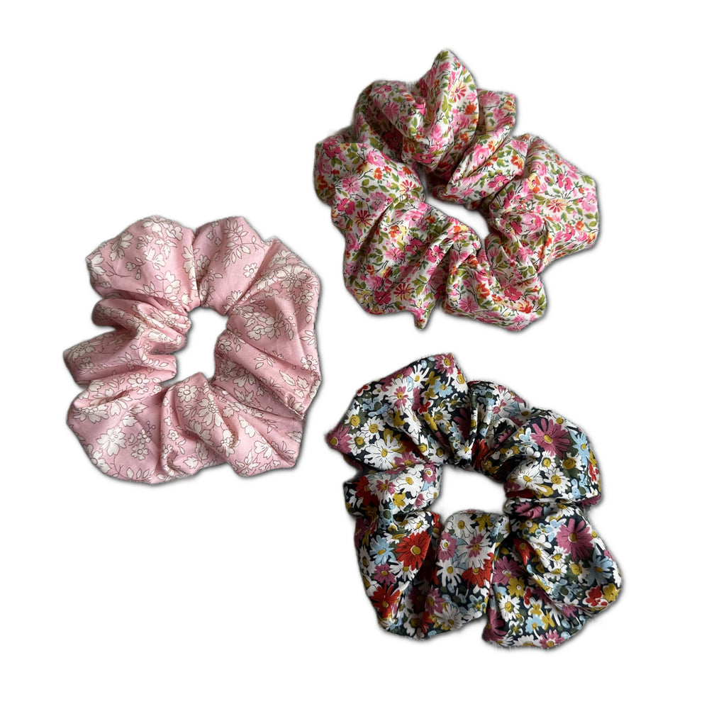 Scrunchies, Liberty of London Pink Florals Bundle Set