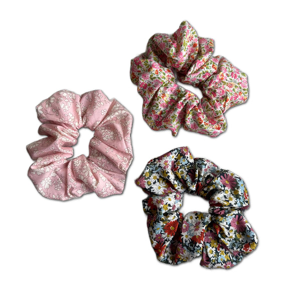 Scrunchies, Liberty of London Pink Florals Bundle Set