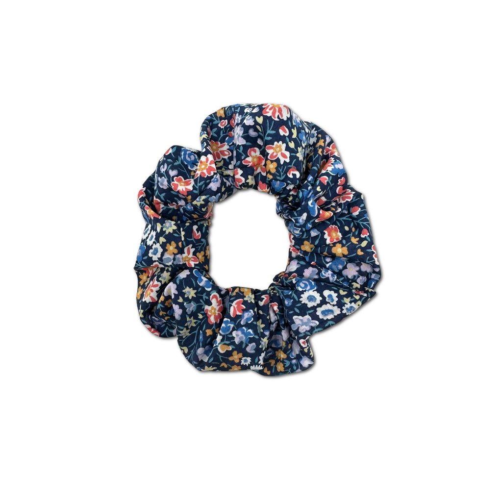 Scrunchie, Liberty Blue/Orange Floral