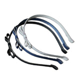 Metallic Ribbon Headbands Set, Ivory/Blue/Black