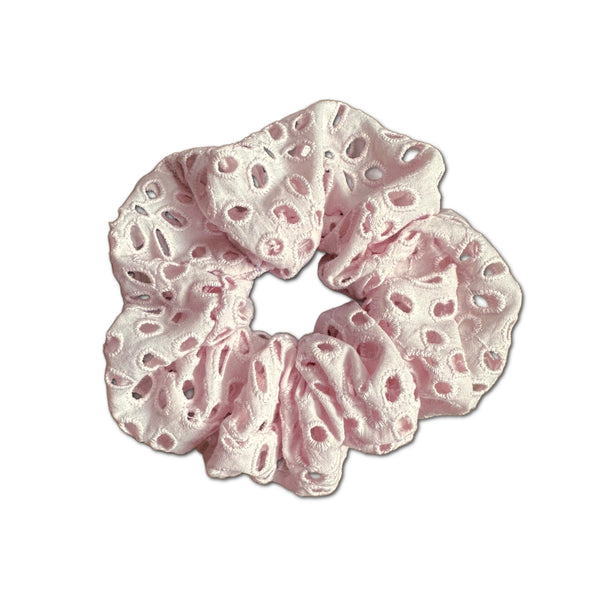 Scrunchie, Pink Eyelet