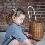 Baby Tied Bow, Liberty Dusty Blue Floral