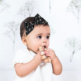 Baby Tied Bow, Liberty of London Black/Pink Floral