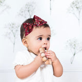 Baby Tied Bow, Liberty of London Burgundy Floral