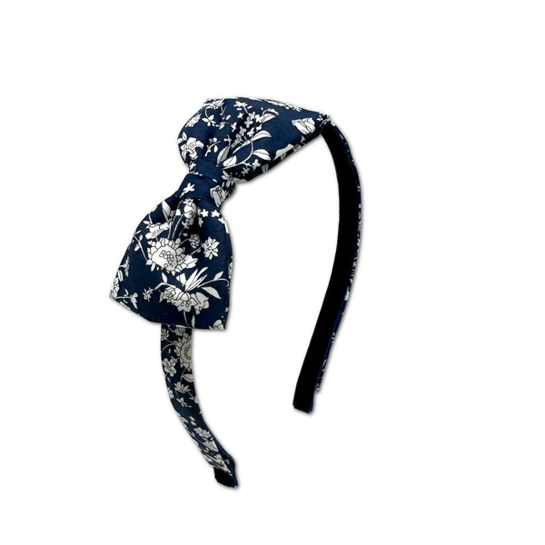 NEW! Liberty Bow Headband, Navy Floral