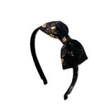 NEW! Liberty Bow Headband, Black Floral