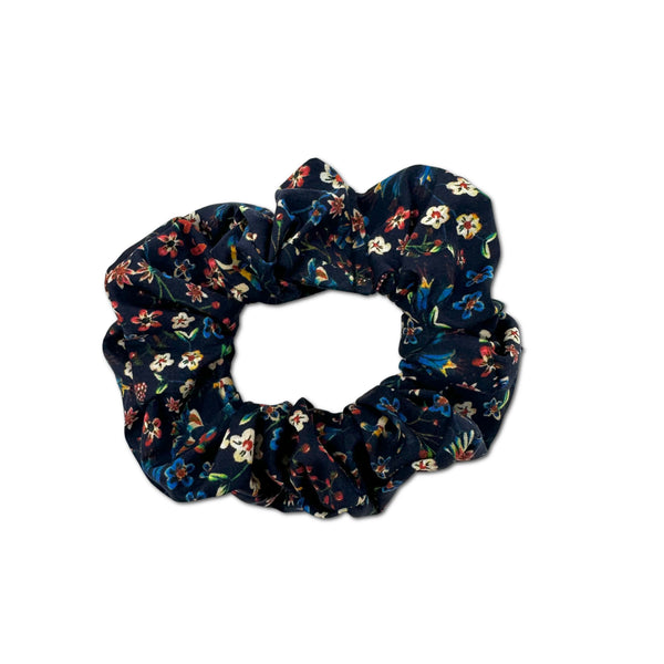 Scrunchie, Liberty Inky Blue Floral