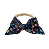 Baby Tied Bow, Liberty of London Inky Blue Floral