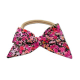 Baby Tied Bow, Liberty of London Hot Pink Floral