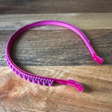 Mini Pom Pom Headband, Orchid