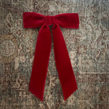 Mademoiselle Velvet Bow, Ruby