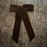 Mademoiselle Velvet Bow, Chocolate