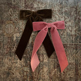 Mademoiselle Velvet Bow, Chocolate