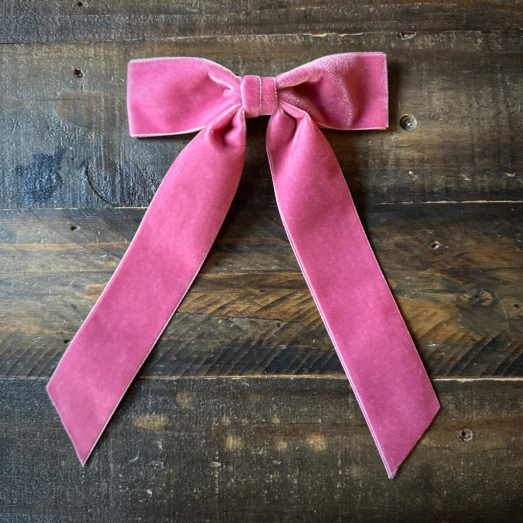 Mademoiselle Velvet Bow, Rose