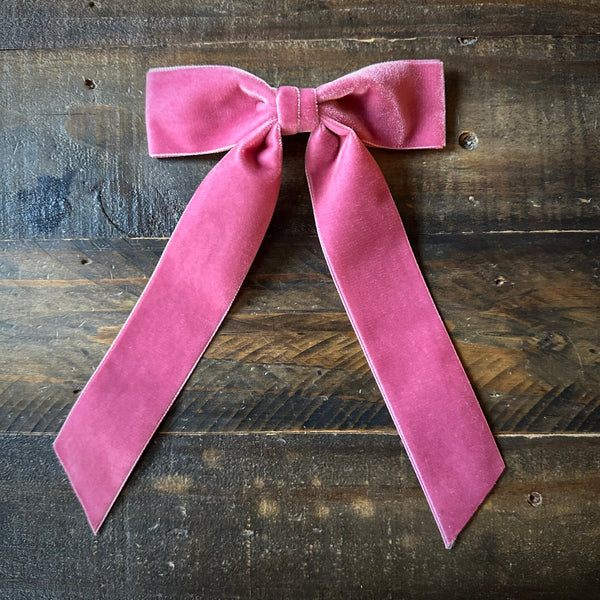 Mademoiselle Velvet Bow, Rose