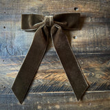 Mademoiselle Velvet Bow, Chocolate