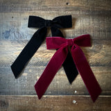 Mademoiselle Velvet Bow, Black