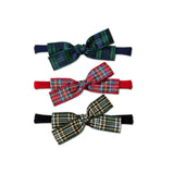 Holiday Plaid Bows, Baby Headband Bundle Set