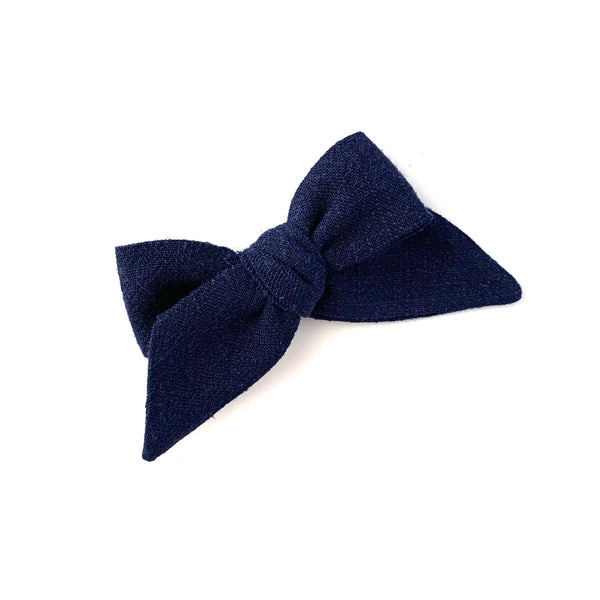 Baby Tied Bow, Navy