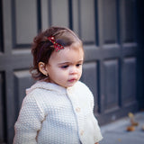 Petal Bow, Liberty of London Burgundy Floral