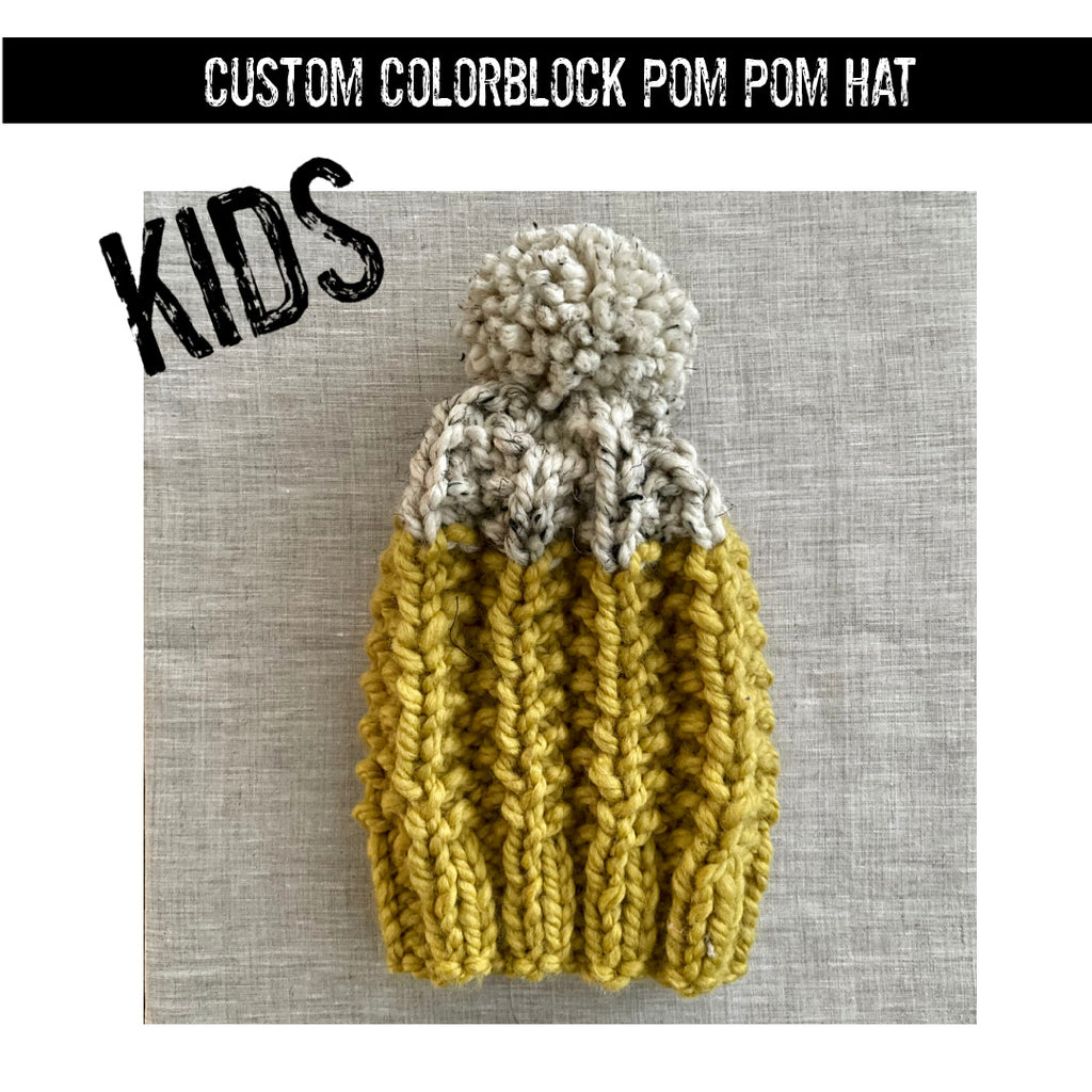 CUSTOM Kids Colorblock Hat