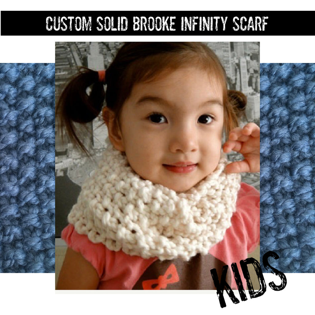 CUSTOM Kids Solid Mini Brooke Scarf